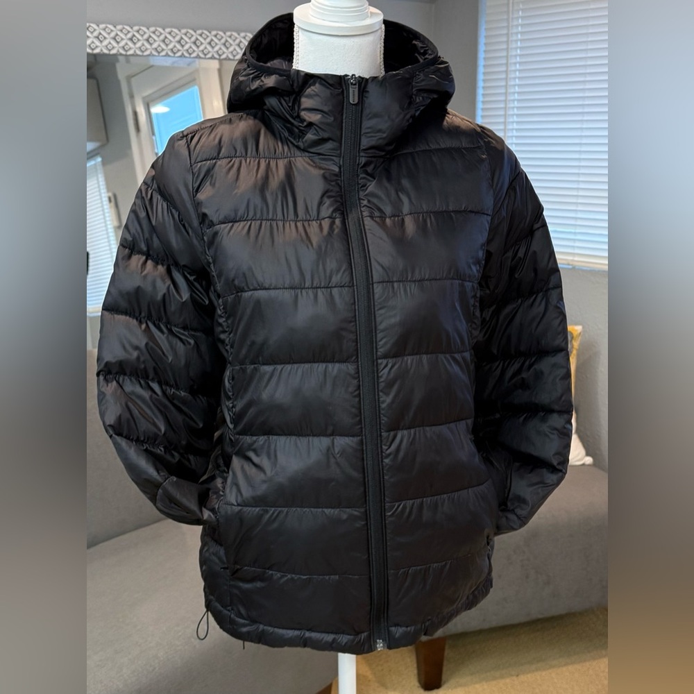 Athleta Aire Puffer Jacket Black XS